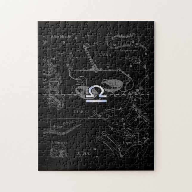 Quebra-cabeça Cromo como Libra Zodiac Sinal em Hevélio (Vertical)