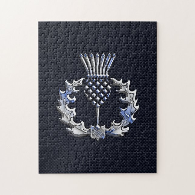 Quebra-cabeça Cromo como o cardo do Scottish do impressão da (Vertical)