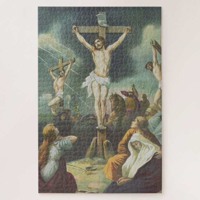 Quebra-cabeça Crucificação de Jesus Cristo (Vertical)