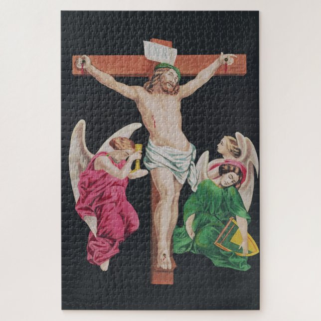 Quebra-cabeça Crucificação Medieval de Jesus Cristo (Vertical)