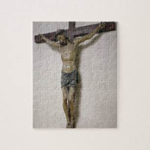 Quebra-cabeça Crucifixo (madeira policroma)