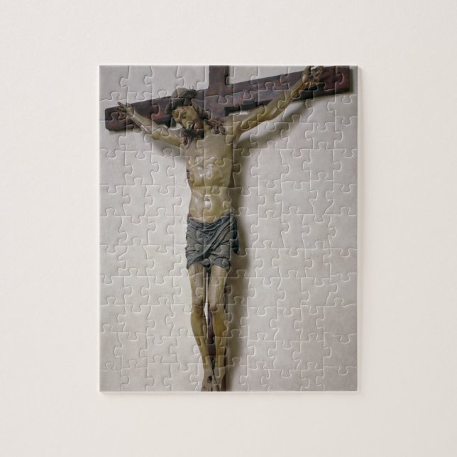 Quebra-cabeça Crucifixo (madeira policroma) (Vertical)