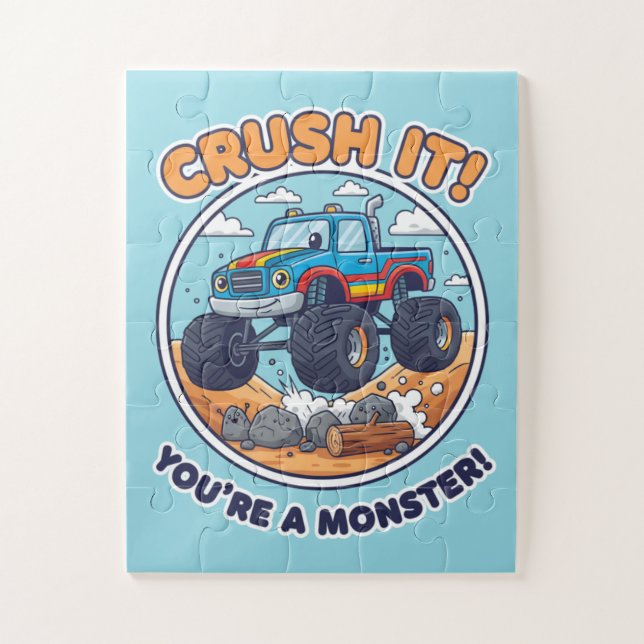 Quebra-cabeça Crush It! You're A Monster! - Epic Cartoon Monster (Vertical)