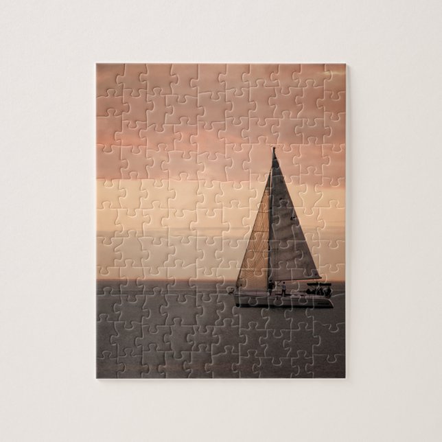 Quebra-cabeça Cruzeiro à vela Sunset - 8x10 - 110 pcs. (Vertical)