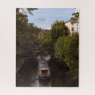 Quebra-cabeça Cruzeiro de Narrowboat nos Canais de Londres