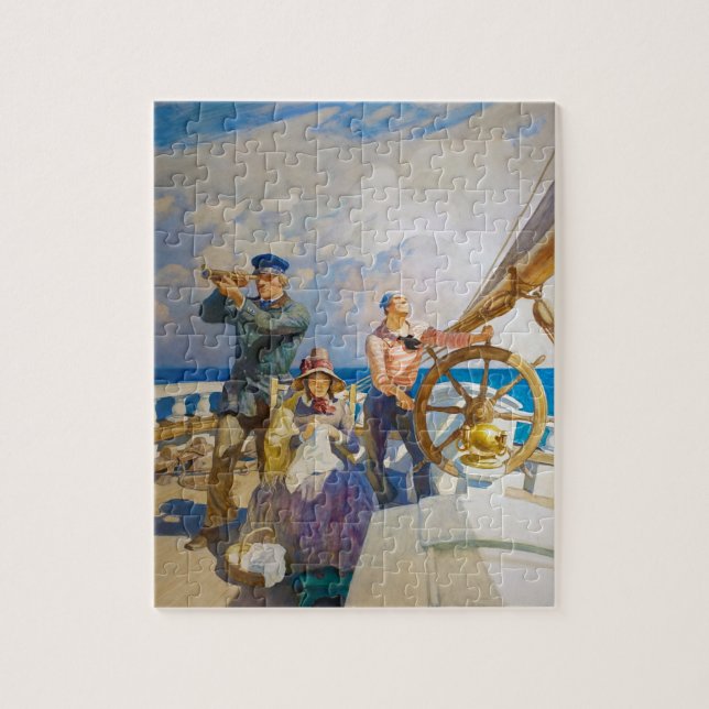 Quebra-cabeça Cruzeiros por Newell Convers Wyeth (Vertical)