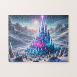 Quebra-cabeça Crystal Castle Iridescent Winter Wonderland