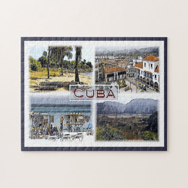 Quebra-cabeça Cuba - Mosaico - (Horizontal)