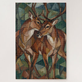 Quebra-cabeça Cubist Style Reindeer Jigsaw Puzzle