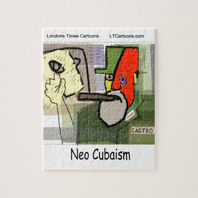 Quebra-cabeça Cubista Castro NeoCubaism Engraçado (Vertical)