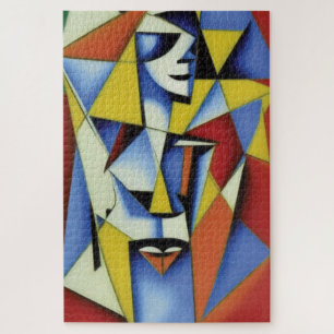 Quebra-cabeça Cubista Zen Abstrato