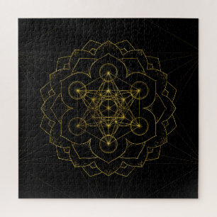 Quebra-cabeça Cubo de Metatrão em Geometria Sagrada de Lotus