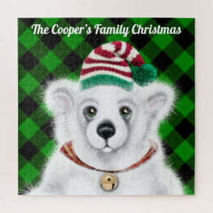 Quebra-cabeça Cubo de urso polar, Papai noel