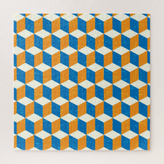 Quebra-cabeça Cubos retrorisométricos, ilusão geométrica