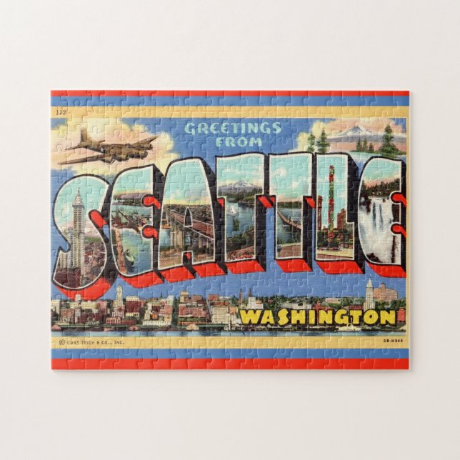 Quebra-cabeça Cumprimento de Seattle 11x14 (Horizontal)