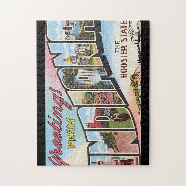 Quebra-cabeça Cumprimentos do poster de viagens de (Vertical)