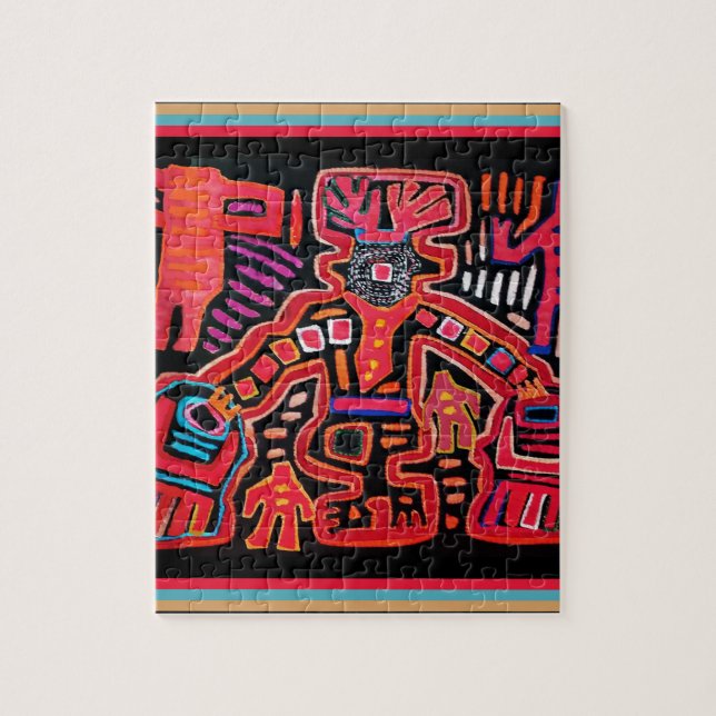 Quebra-cabeça Cuna Indian Tribal Shaman (Vertical)