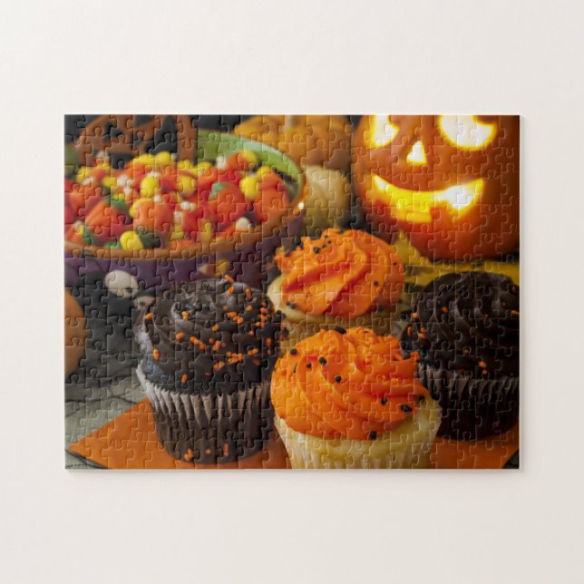 Quebra-cabeça Cupcakes de Halloween (Horizontal)