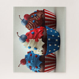 Quebra-cabeça Cupcakes patrióticos
