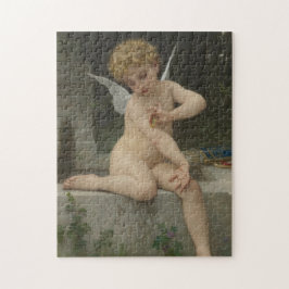 Quebra-cabeça Cupido com borboleta (por Bouguereau)