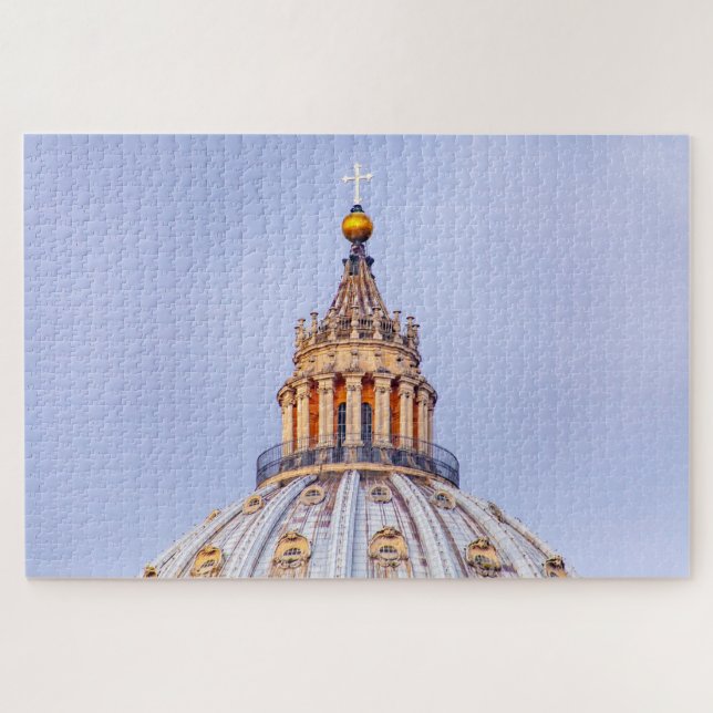 Quebra-cabeça cúpula de São Pedro, Cidade do Vaticano, Roma, Itá (Horizontal)