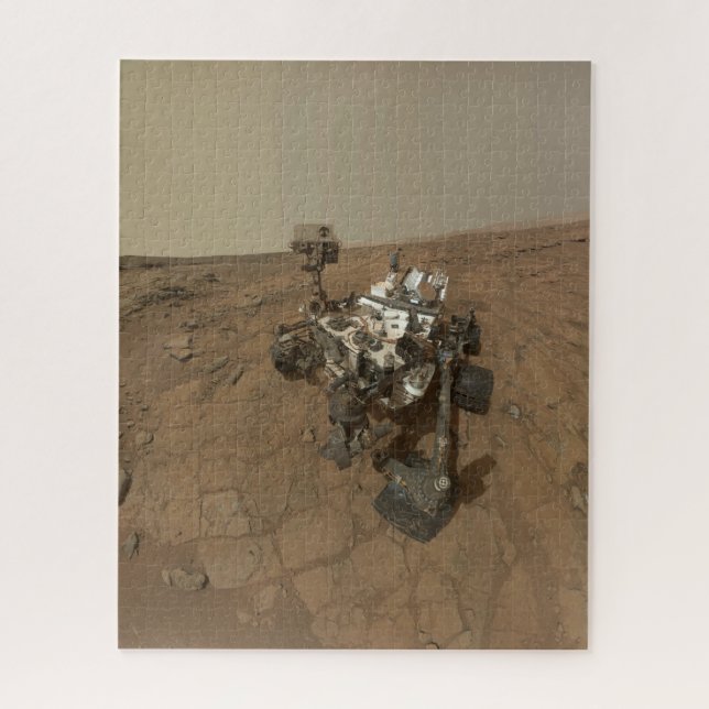 Quebra-cabeça Curiosidade Rover Na Superfície De Marte. (Vertical)