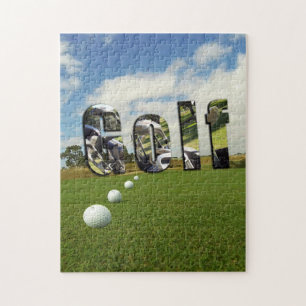 Quebra-cabeça Curso E Logotipo De Golfe,
