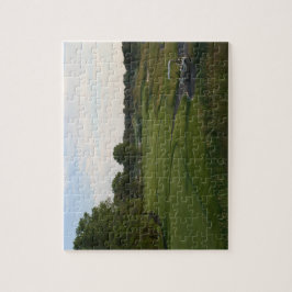 Quebra-cabeça Curso paraíso de golfe e carrinho de golfe