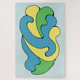 Quebra-cabeça Curvas de Embrasão (Amarelo, Azul, Verde)