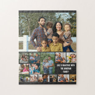 Quebra-cabeça Custom Modern Family 14 Photo Collage Template