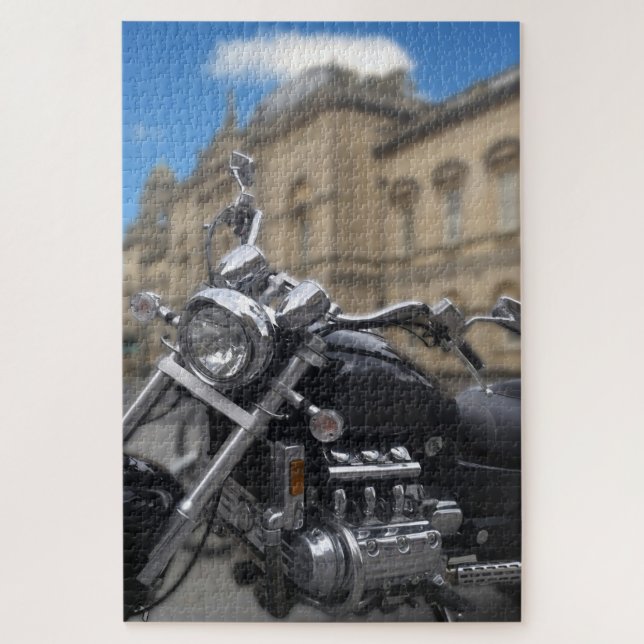 Quebra-cabeça Custom Motorbike em Bath, Inglaterra. (Vertical)