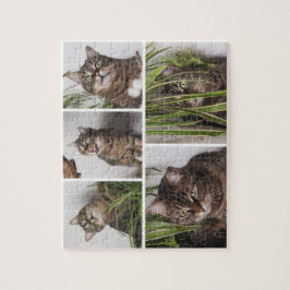 Quebra-cabeça Custom Pet Cat Photo Collage Jigsaw Puzzle