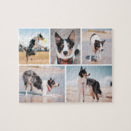 Quebra-cabeça Custom Pet Dog Photo Collage Jigsaw Puzzle