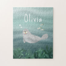 Cuta Sob O Mar Blue Ocean Seal Kids