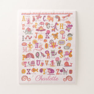 Quebra-cabeça Cute ABC Animal Alphabet Puzzle