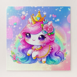 Quebra-cabeça Cute Baby Rainbow Unicorn