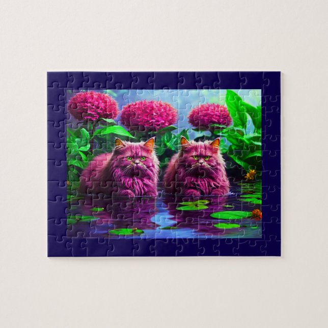 Quebra-cabeça Cute Cat Puzzle for Cat Lovers (Horizontal)