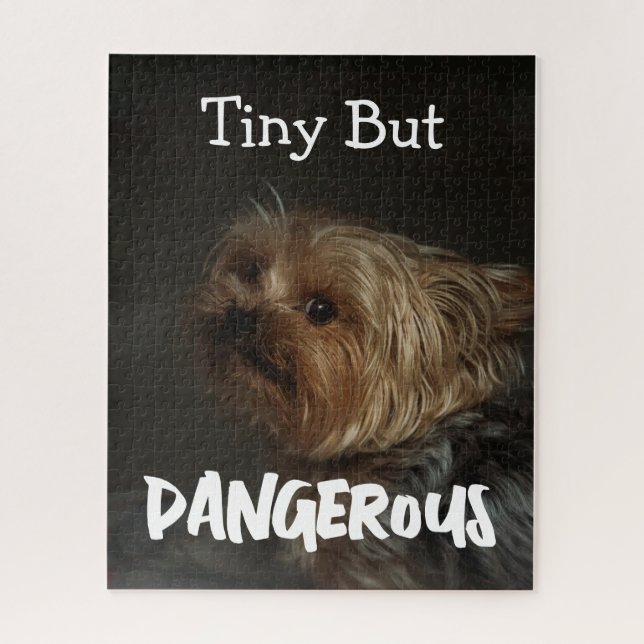 Quebra-cabeça Cute Customizable Personalized Terrier Dog Mom Pet (Vertical)