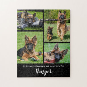 Quebra-cabeça Cute Dog Photo Collage - Personalized Pet Photo