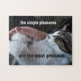 Quebra-cabeça Cute Kitten Cote Simples Agradece Mais Precioso