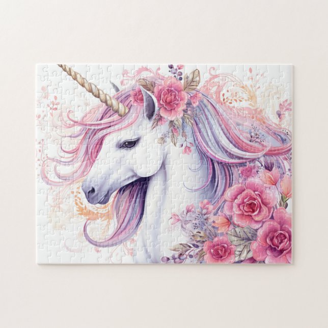 Quebra-cabeça Cute Magical Unicorn (Horizontal)