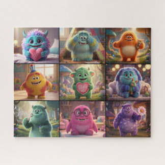 Quebra-cabeça Cute Monsters Puzzle