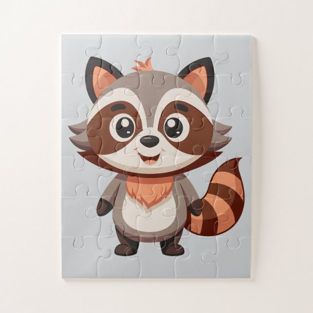 Quebra-cabeça Cute Racoon (Vertical)
