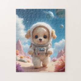 Quebra-cabeça Cute Space Puppy Puzzle