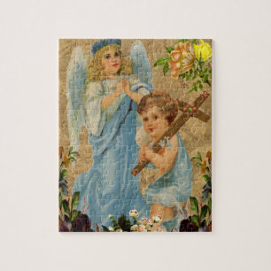 Quebra-cabeça Cute Vintage Angel Children
