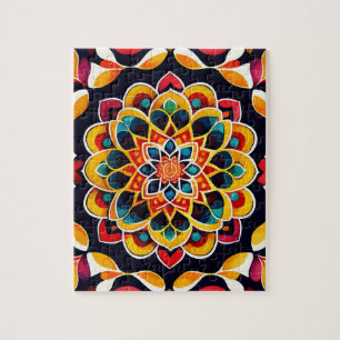 Quebra-cabeça Cute Vintage Mandala