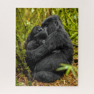 Quebra-cabeça Cutest Baby Animals Gorilla & Baby