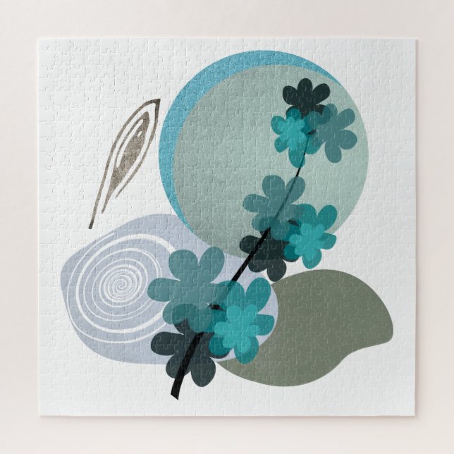 Quebra-cabeça Cyan Boho (Vertical)