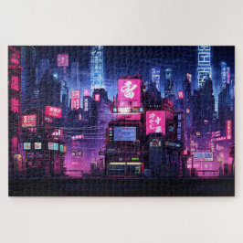 Quebra-cabeça Cyberpunk Tokyo Street Diner