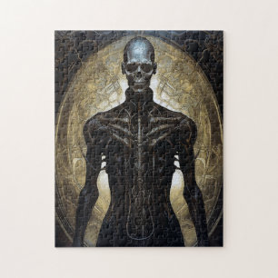 Quebra-cabeça Cyborg Sci-Fi Chorou Art
